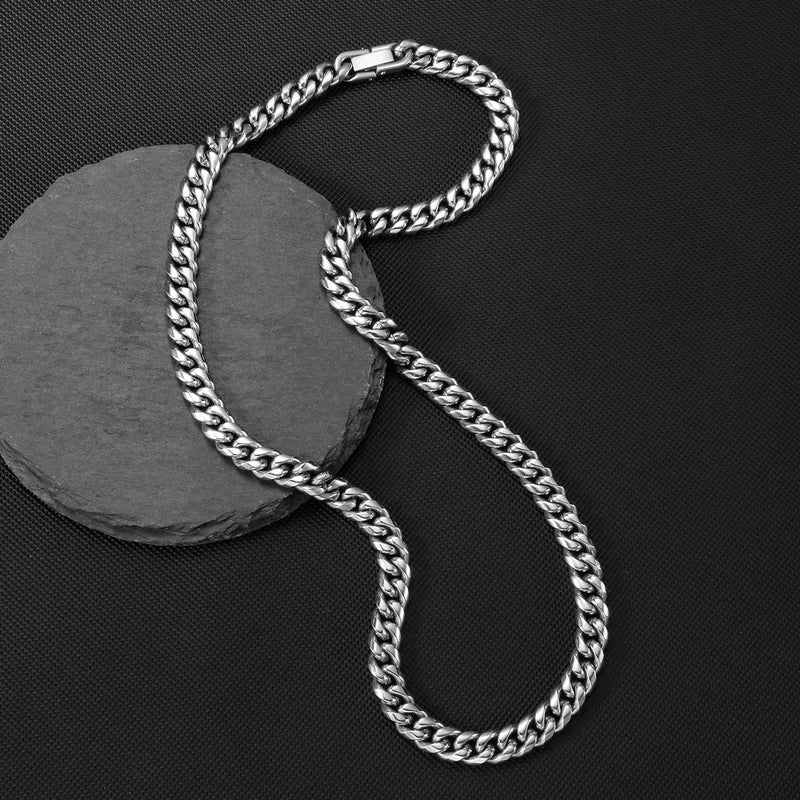 Titanium Steel Cuban Chain Necklace
