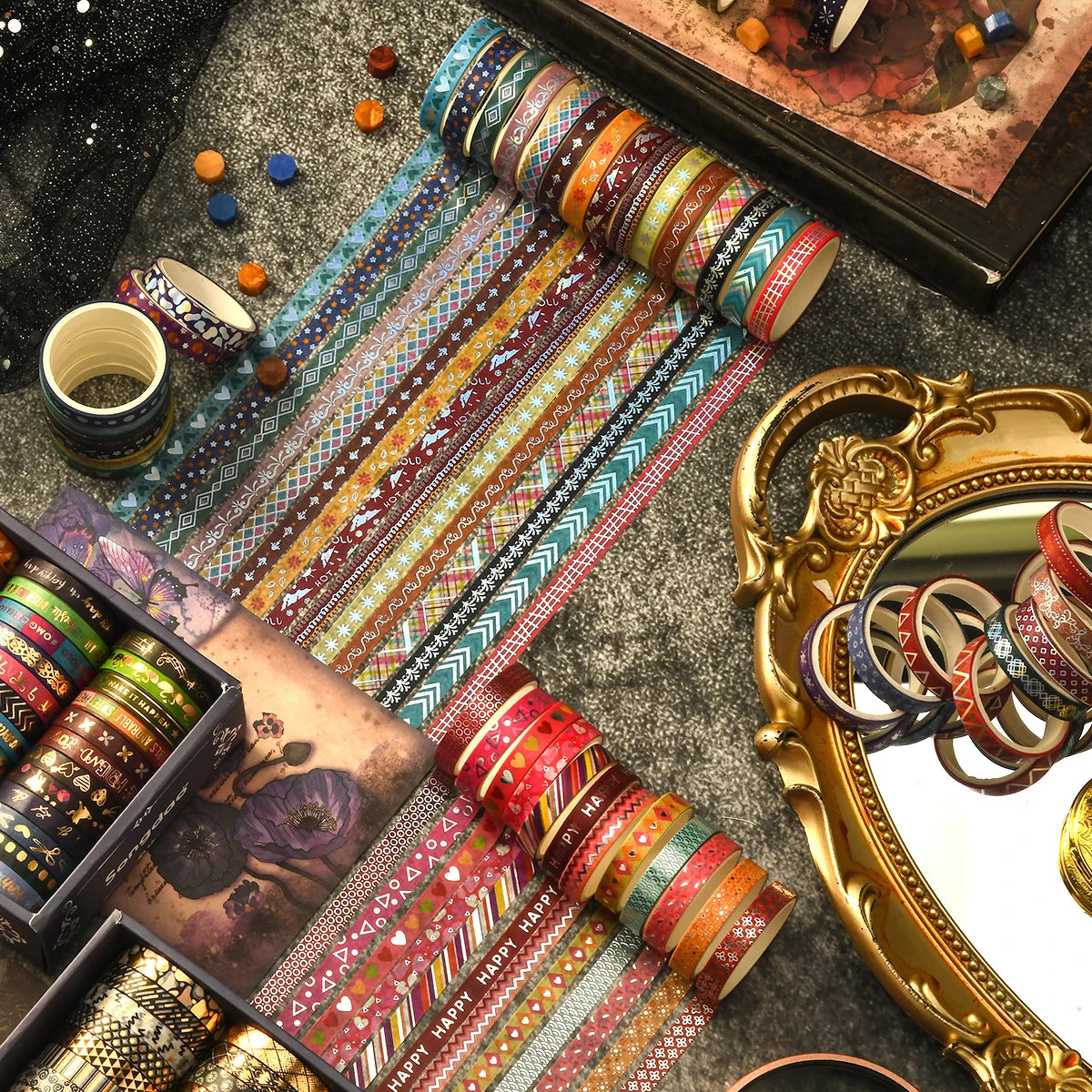 36 Roll Vintage Washi Tape Set