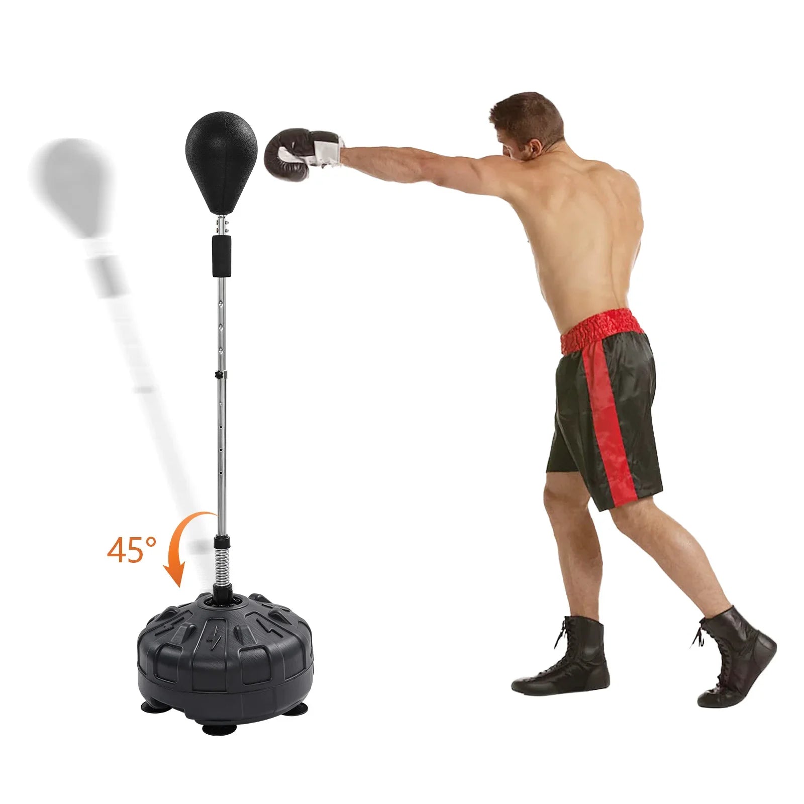 Punching bag base detail