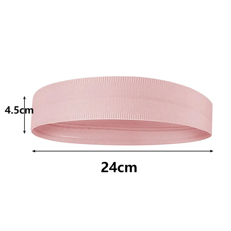 Sports Elastic Headband With Sweat Absorption And Anti Slip Moisture Fitness Yoga Tennis Cycling Sweatband Men Women Hair Band