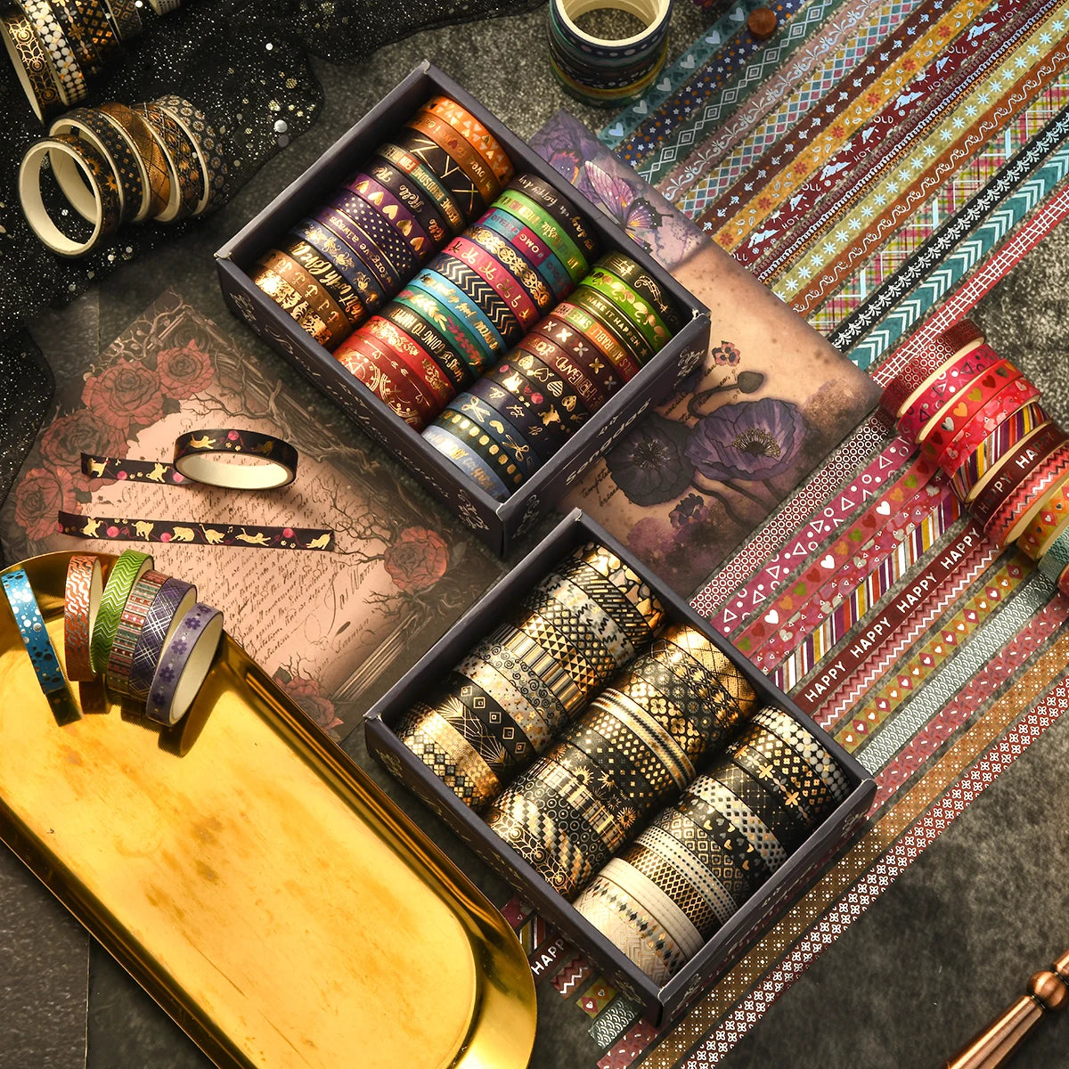 36 Roll Vintage Washi Tape Set