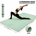 Extra-large TPE yoga mat, double width