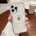 For Magesafe Magnetic Transparent Wireless Charge Case For iPhone 11 12 13 14 15 16 17 Air Pro Max Plus Mini Shockproof PC Cover