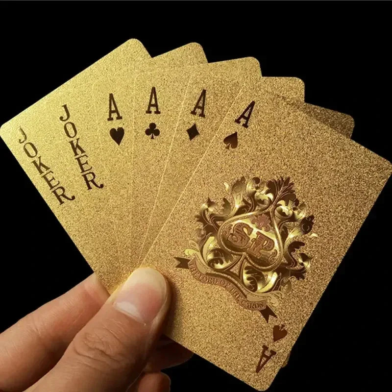 Prank Poker 24K Gold Foil Playing Cards