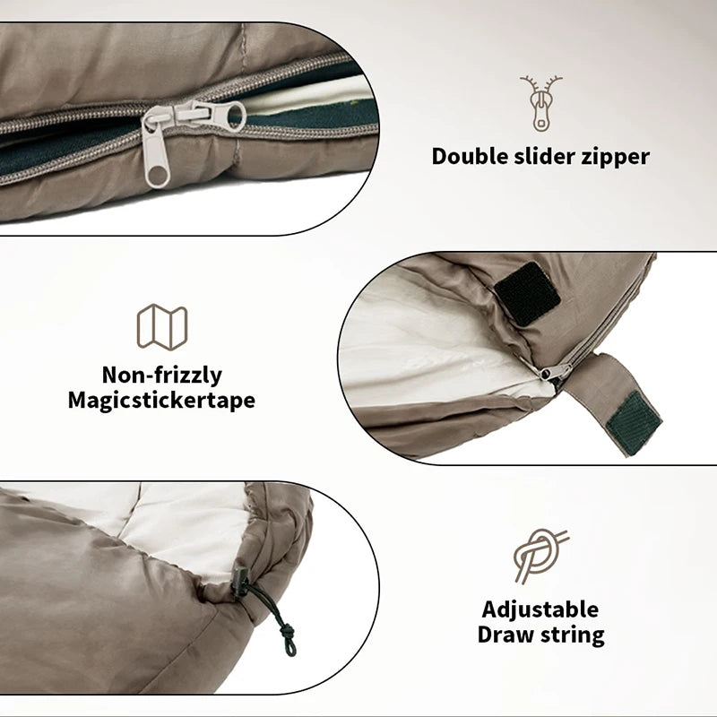 Naturehike MJ300 sleeping bag compressed size