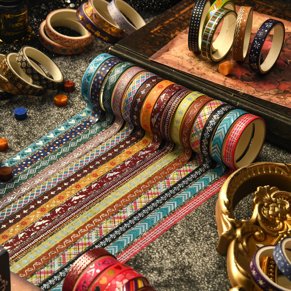 36 Roll Vintage Washi Tape Set