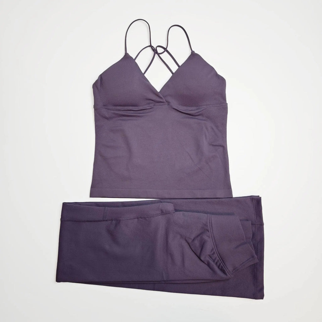 Workout set worn